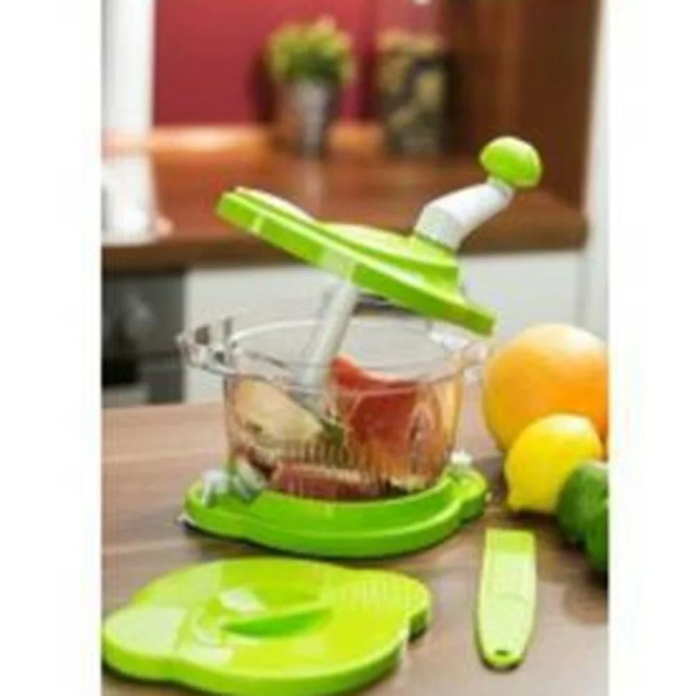 Genius 10-piece 6 Cup Mix Slice and Chop Set Red